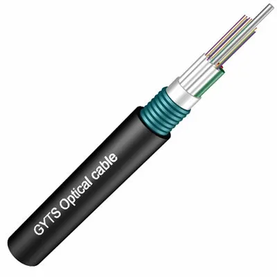 GYTS Outdoor Fiber Optic Cable Steel Wire Strength Member HDPE Armoured Fiber Optic Cable GYTS/GYTA