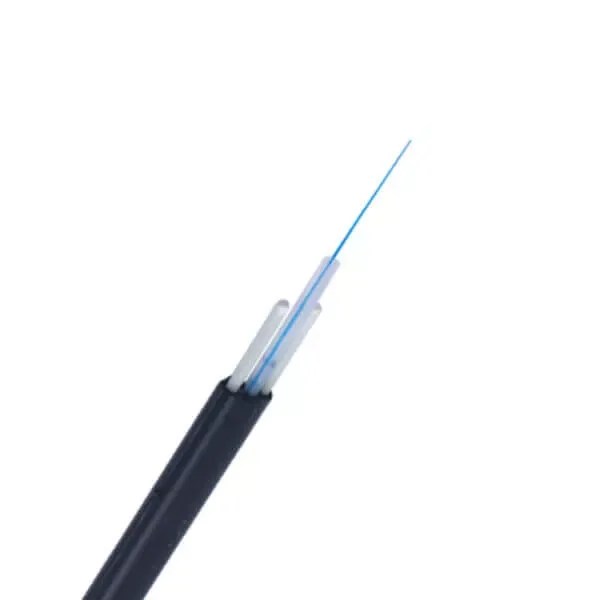 Owire Flat Fiber Optic Drop Cable FRP PE Sheath
