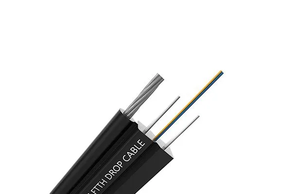 Owire FTTH Self-supporting Bow-type Drop Cable With 7 Stranded Steel Wire