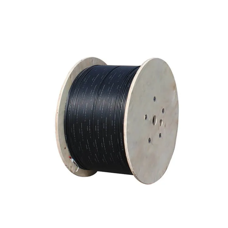 Owire Flat Fiber Optic Drop Cable FRP PE Sheath