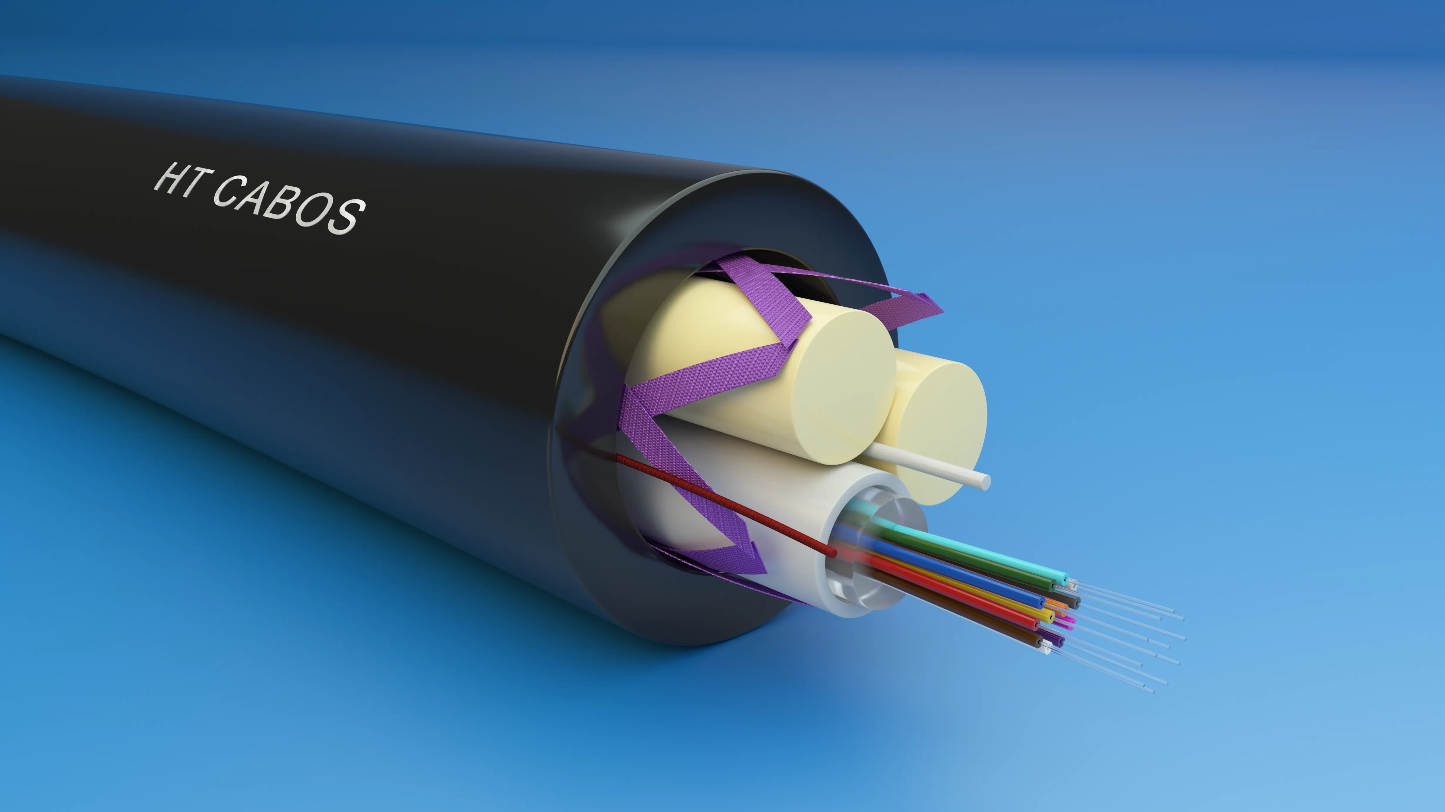 Outdoor optical cable Adss Asu 4 8 12 24 Core Mini Adss Span 80-150m Non Metallic Sm Aerial Fiber Cable