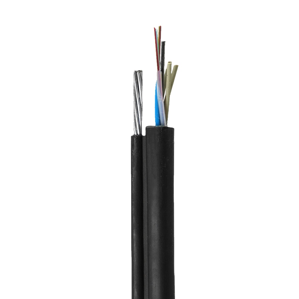 1-24 Core figure PSP/APL armored anti rodent fig 8 outdoor Aerial overhead handing messenger fiber optic cable GYXTC8S manufacturer