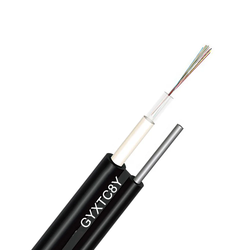 figure fig 8 outdoor areial overhead handing PSP/APL armored anti rodent messenger fiber optic cable GYXTC8Y/GYXTC8S manufacturer