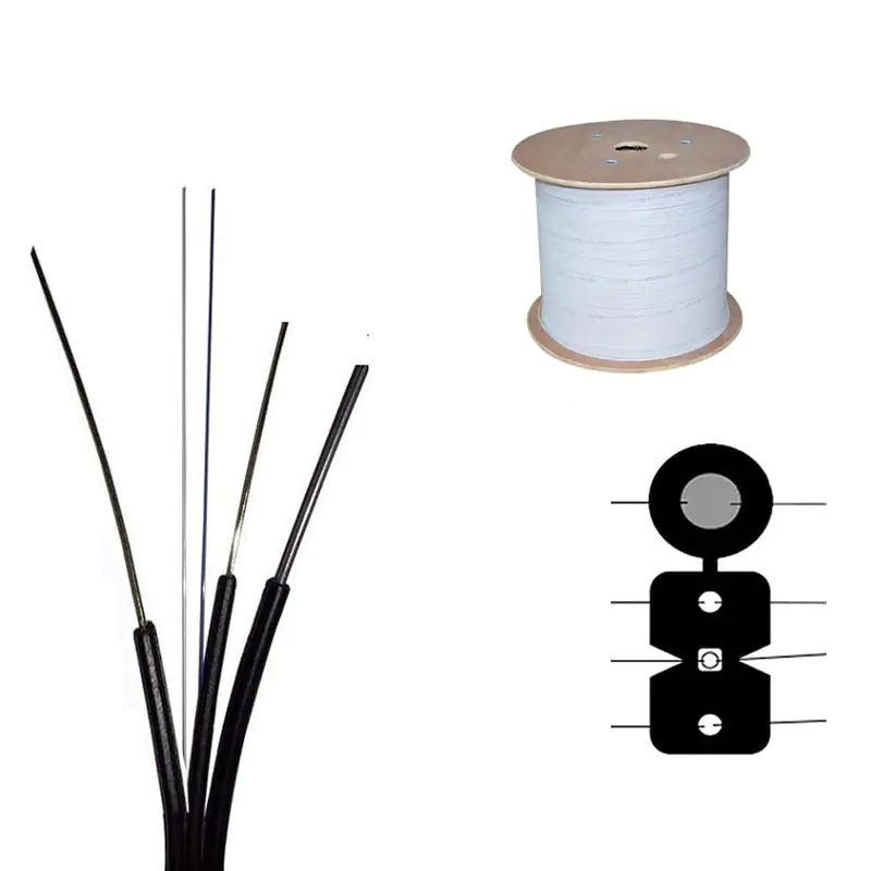 FTTH Outdoor indoor Self-supporting Optical Fiber Drop Cable