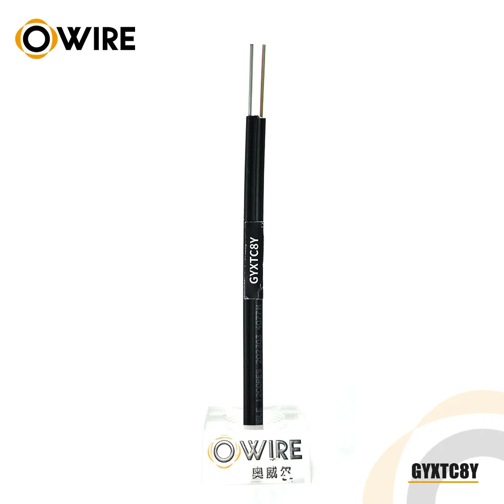 Fig8 Central Loose Tube FTTH Fiber Optic Fiber Cable GYXTC8Y-2/4/6/8/12B1.3