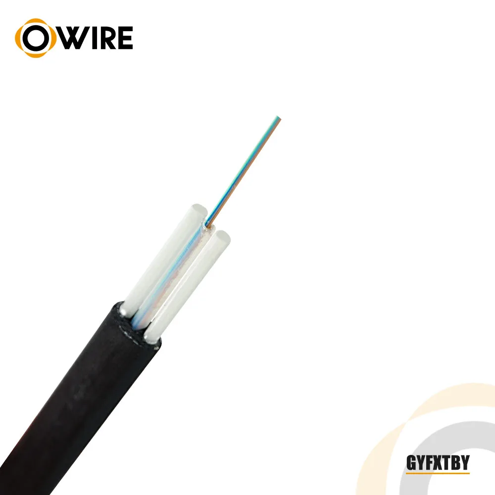FTTH Flat Single-tube dielectric outdoor drop Fiber Optic cable