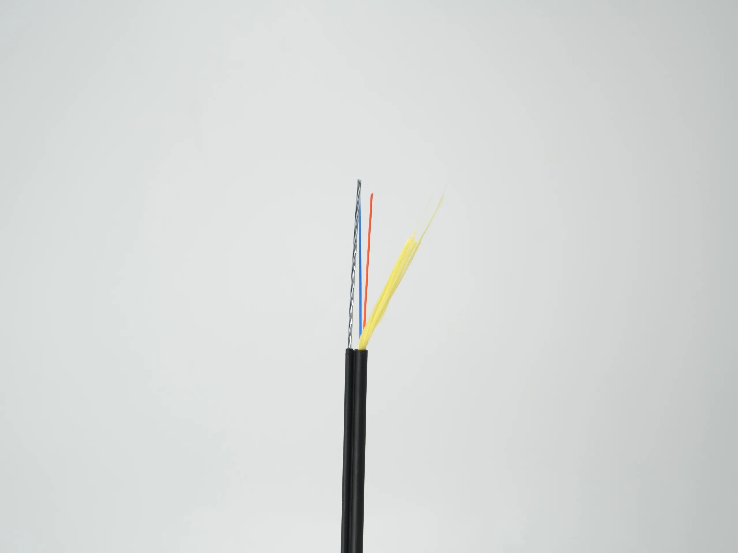 Figure Fig 8 Tight Buffer Messeger Hanging Single Mode Multimode Overhead Fiber Optic Cable