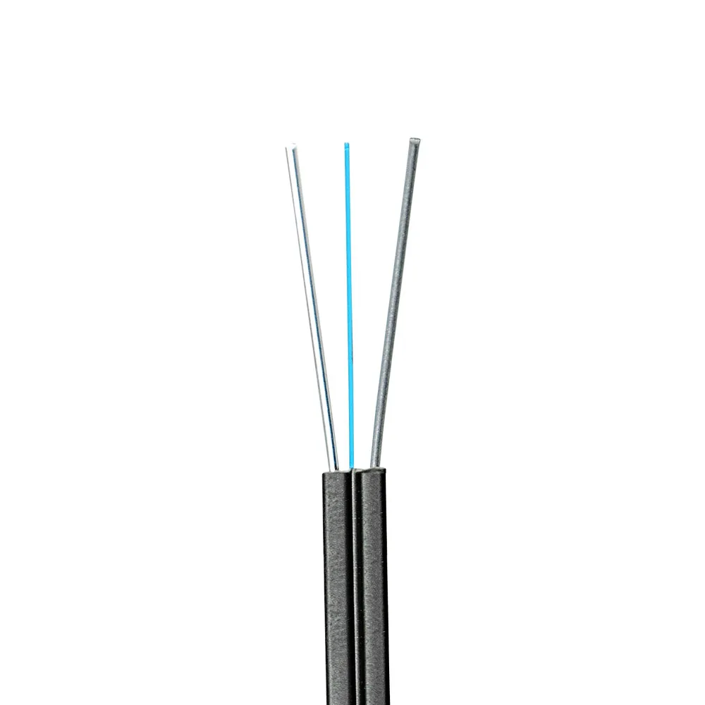 1 core flat drop FTTH fiber optic cable