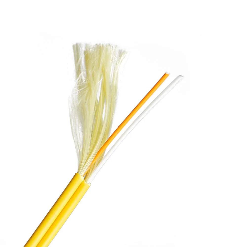 Dual 2 core Duplex Tight buffer Aramid yarn Optical Fiber Cable (GJFJBH/V）