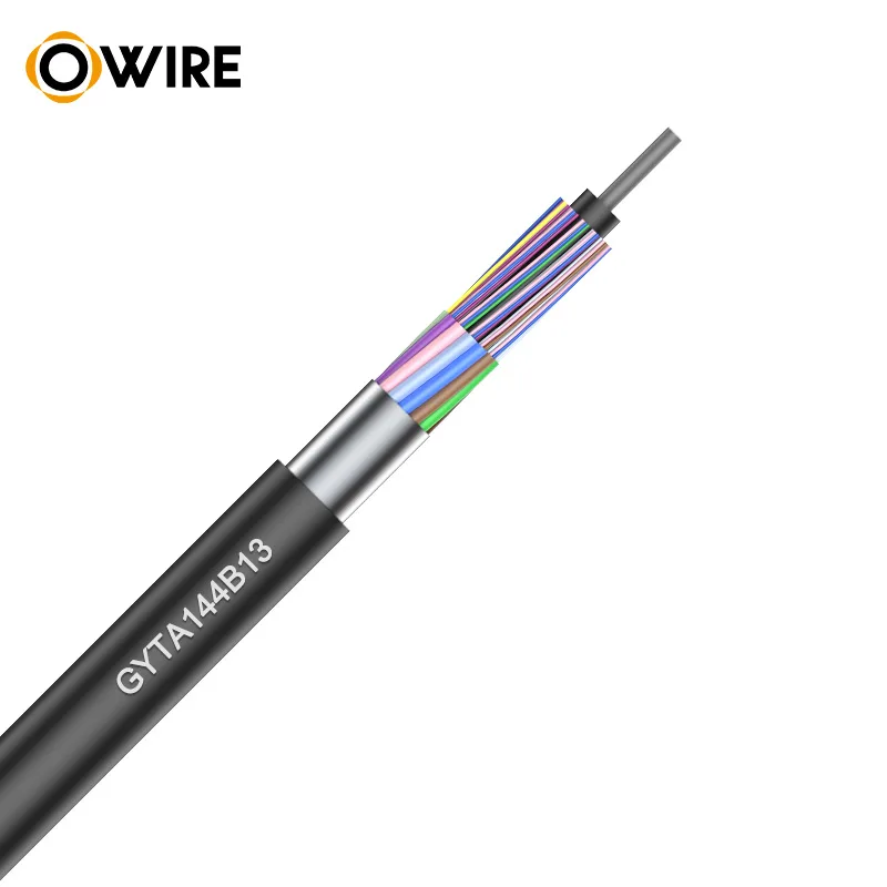 Aerial Duct Air Blown Buried Hanging pole mounted Outdoor Fiber Optic Cable GYTA