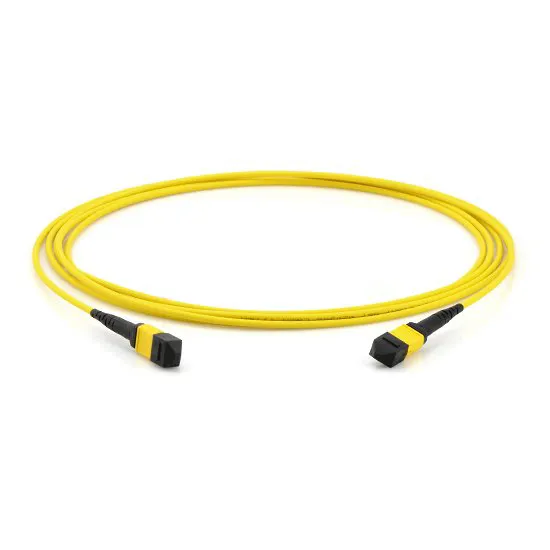 12 Fibers MPO MTP SM Trunk Cable Type B Plenum OFNP MTP-MTP MPO-MPO OS2 SM Elite Trunk Cable