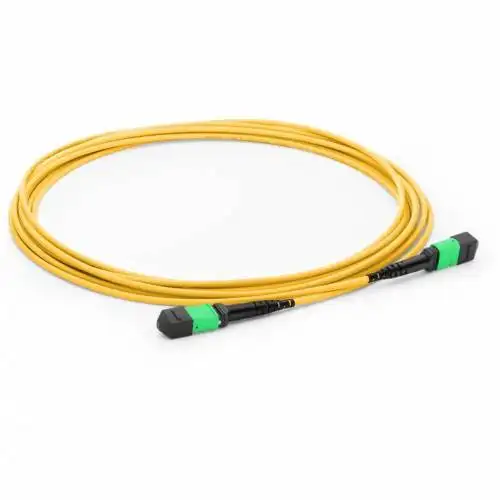 12 Fibers MPO MTP SM Trunk Cable Type B Plenum OFNP MTP-MTP MPO-MPO OS2 SM Elite Trunk Cable