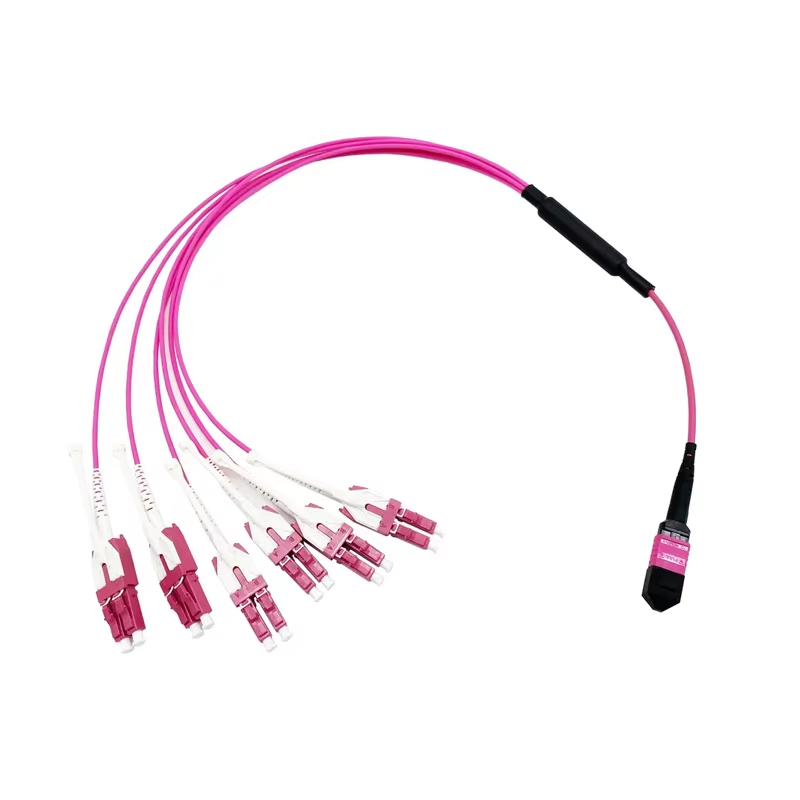 12 core IP68 mpo-lc mm om4 male female mpo mtp patch cord