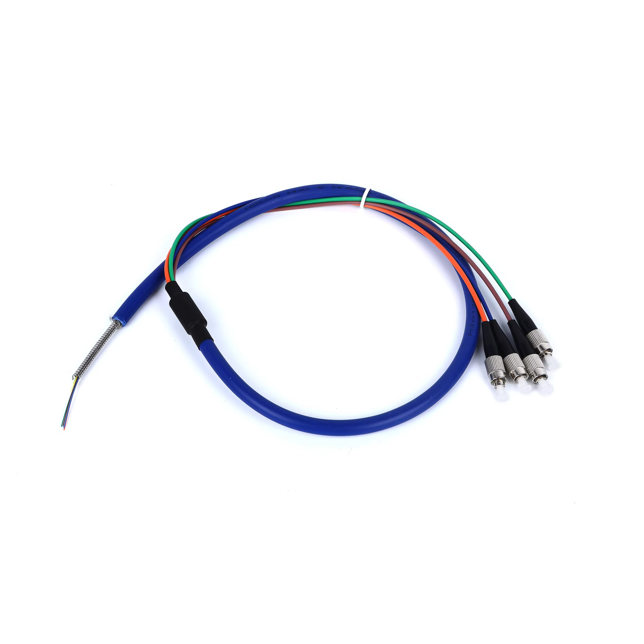 Armored ST Connector Fiber Optic Pigtail