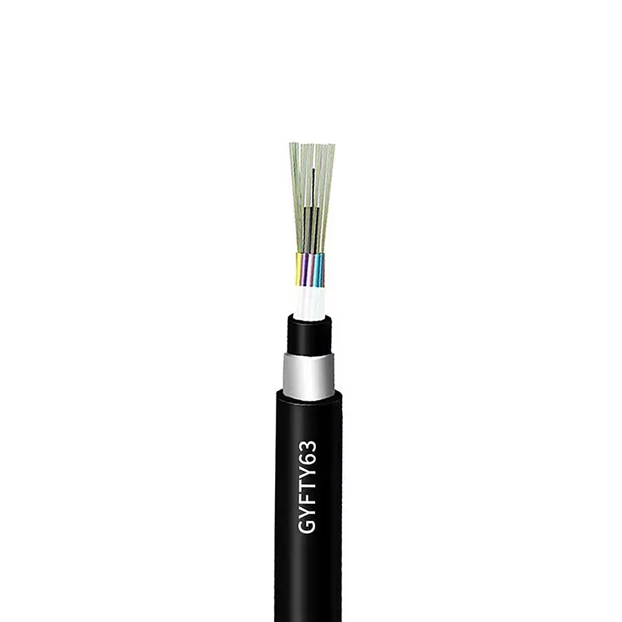 2-144 core All Dielectric Non Metallic Armored Anti rodent Glass Yarn Fiber Optic Cable