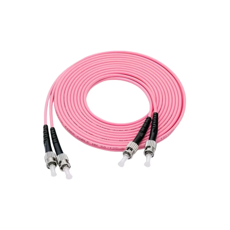 ST Fiber Patch Cord ST UPC to ST UPC Multimode Om4 Indoor Fiber Optic Patch Cord Cable