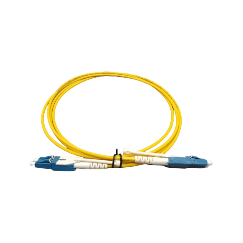 LC to LC fiber Patch cord ftth fibre jumper lc/upc-lc/upc sm g657a2 duplex 3.0mm lszh jacket 2m uniboot fiber patch cord