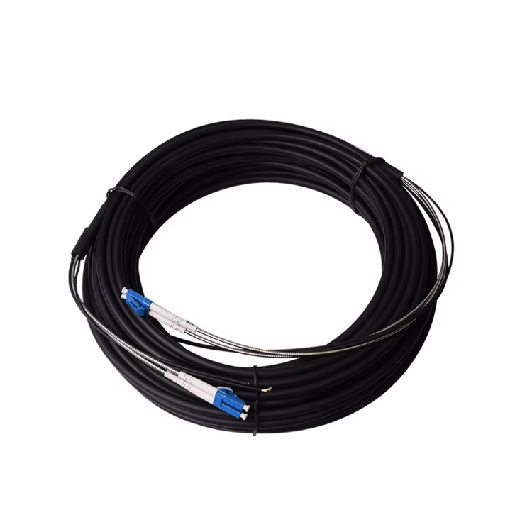 Armoured Outdoor Patch cord 2 Cores LC To LC Singlemode G657A2 550m Fiber Patch Cord