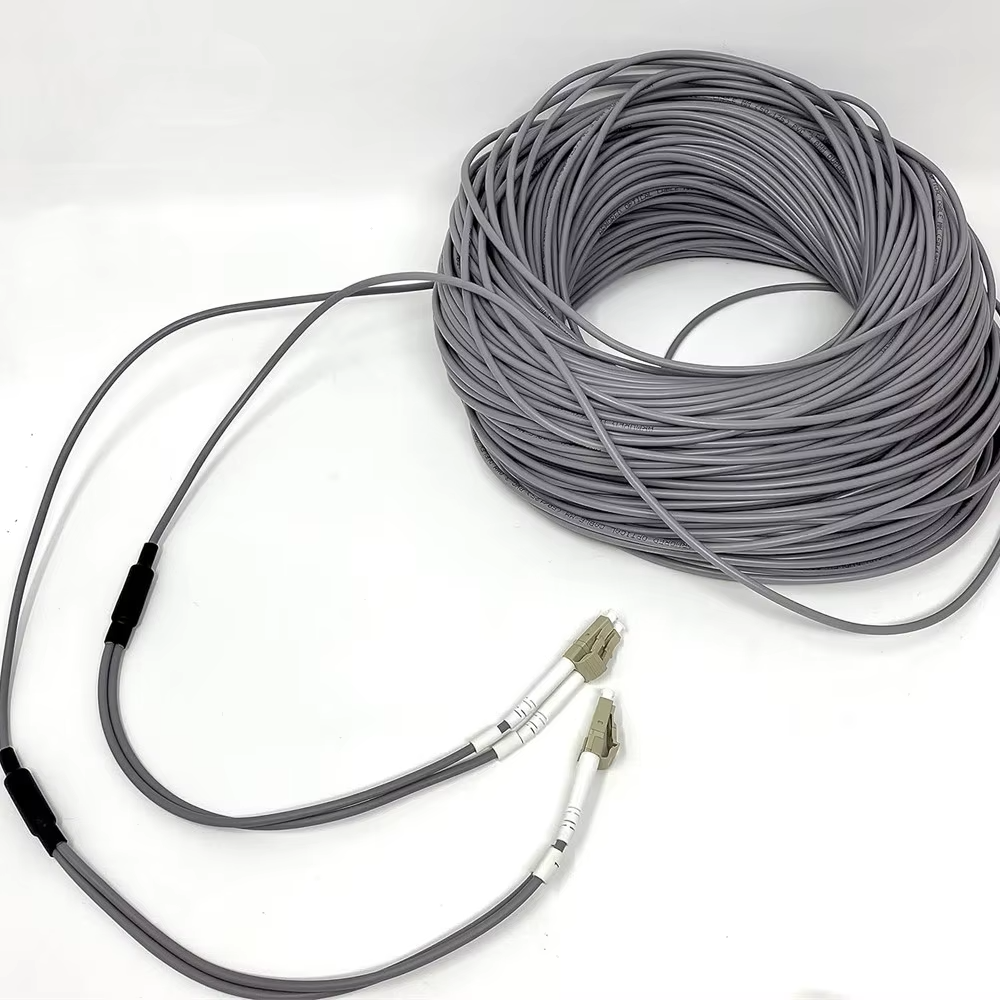 Armored Patch Cord 2 core to12 Core  62.5/125  LC To LC jumper Fiber Optic Cable