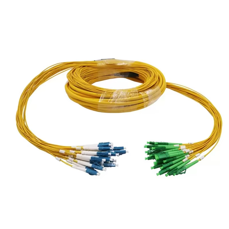 24 Fibres SM Indoor SC, LC, FC, ST Pre terminated Fiber Optic Breakout Unit Cable