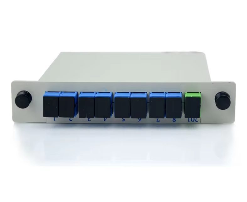 1×8 way EPON Passive Optical Splitter SC/UPC APC Fiber PLC Splitter Box