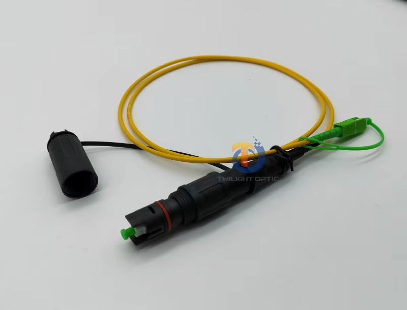 ODC To 4xLC G657A1 5.0mm LSZH Outdoor Armored ODC Fiber Optic Patch Cord Cable