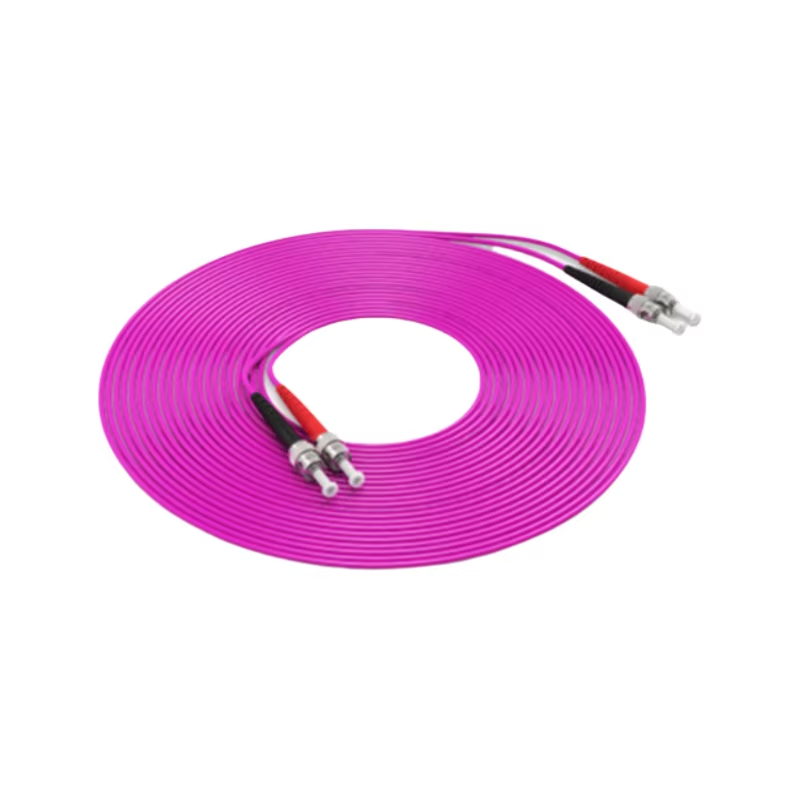 ST Fiber Patch Cord ST UPC to ST UPC Multimode Om4 Indoor Fiber Optic Patch Cord Cable