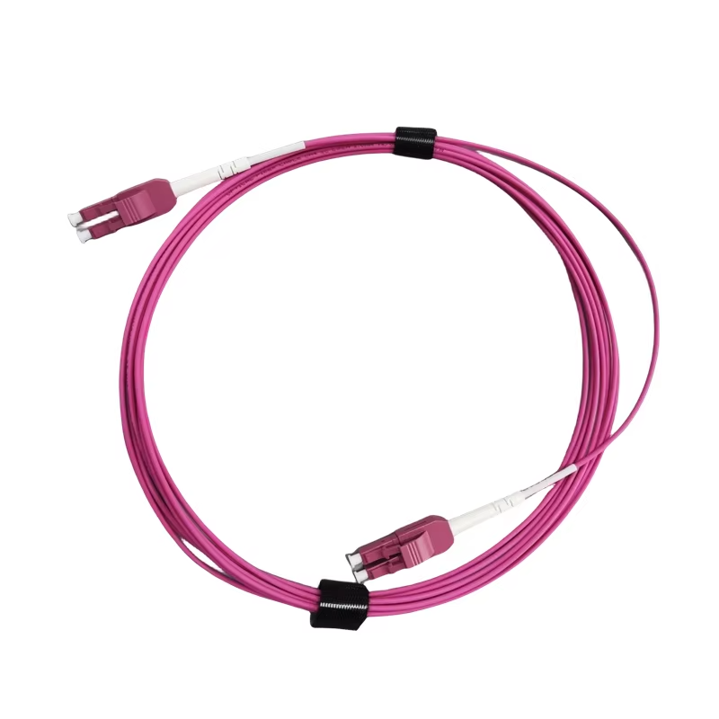 LC to LC Uniboot patch cord  OM3 10Gb Duplex Multimode Fiber Optic Cable