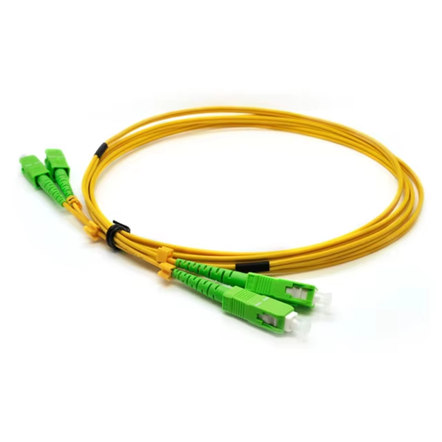SC APC Fiber Patch Cord singlemode sm 9/125 os2 duplex 3.0mm duplex fiber Optic patch cord