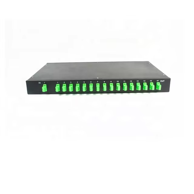 1X16 Way Rack Mount Fiber Optical Splitter PLC Splitter With SC APC Connector