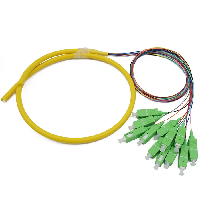 12 core SC/APC single mode Fiber pigtail
