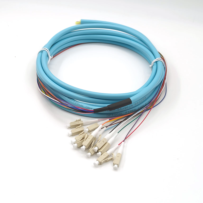LC/UPC OM4 Multimode PVC /  LSZH Fiber Optic Pigtail