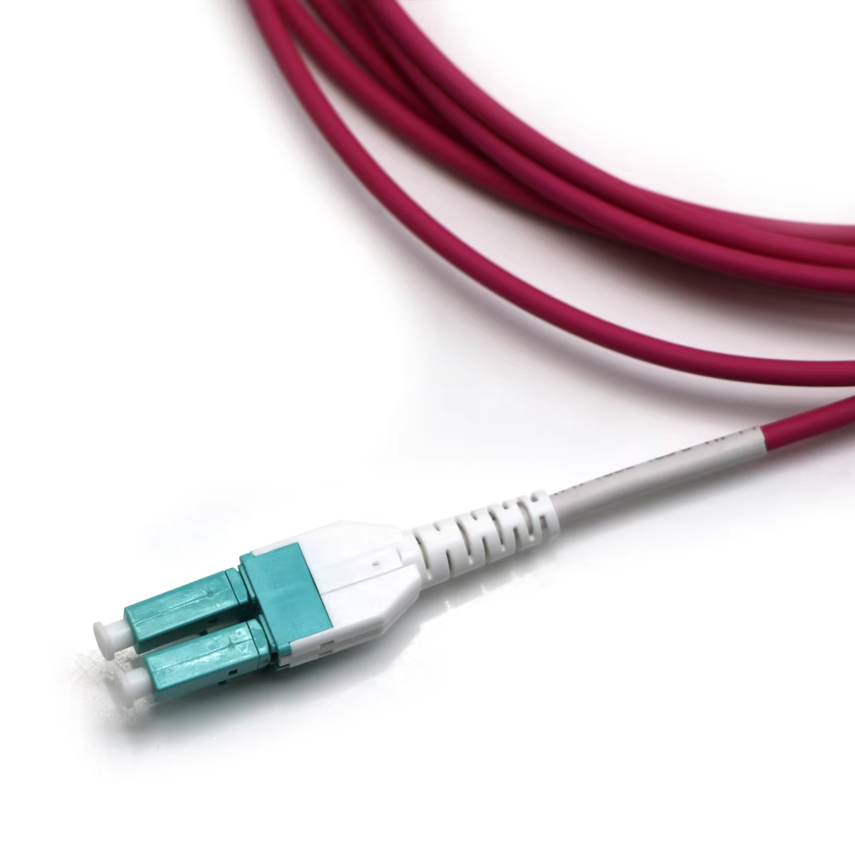 Uniboot MPO to LC 2Core -24 Core Multimode OM4 Magenta Fiber Optic Patch cord