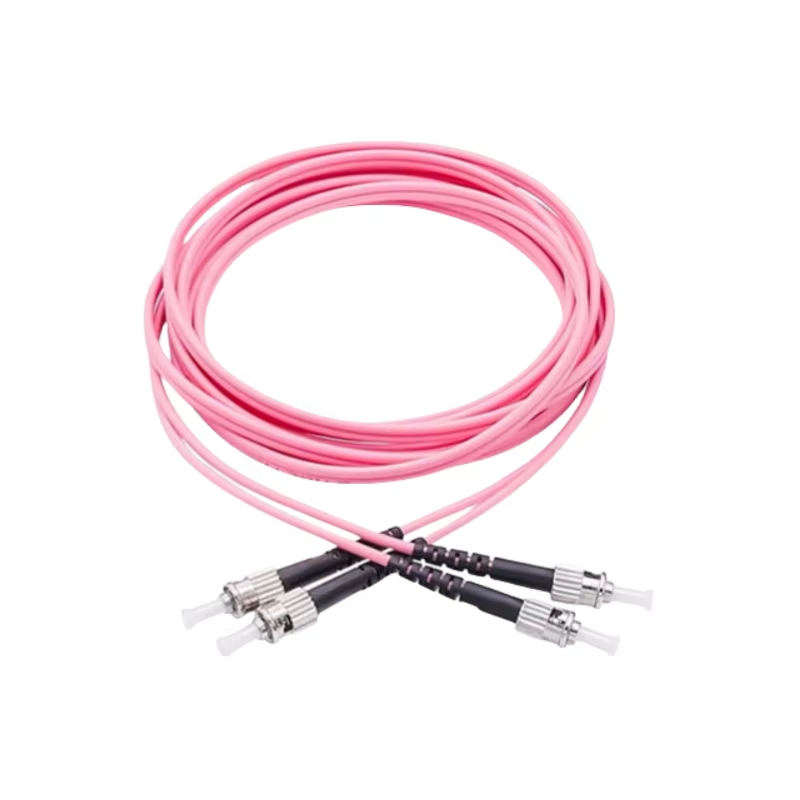 ST Fiber Patch Cord ST UPC to ST UPC Multimode Om4 Indoor Fiber Optic Patch Cord Cable