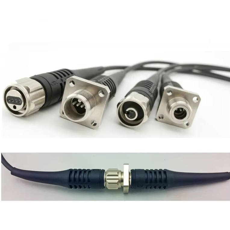 ODC To 4xLC G657A1 5.0mm LSZH Outdoor Armored ODC Fiber Optic Patch Cord Cable