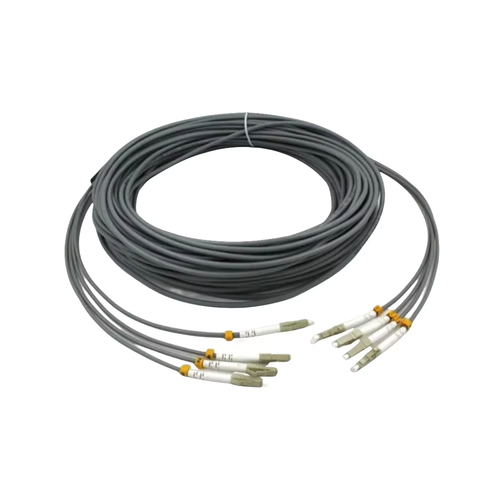 Armored Patch Cord 2 core to12 Core  62.5/125  LC To LC jumper Fiber Optic Cable