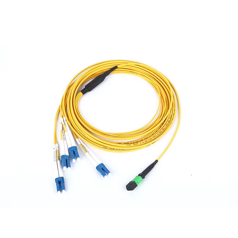 12 Core MPO – LC Single Mode G657A OFNR Jacketed Fiber Optic Patch Cord