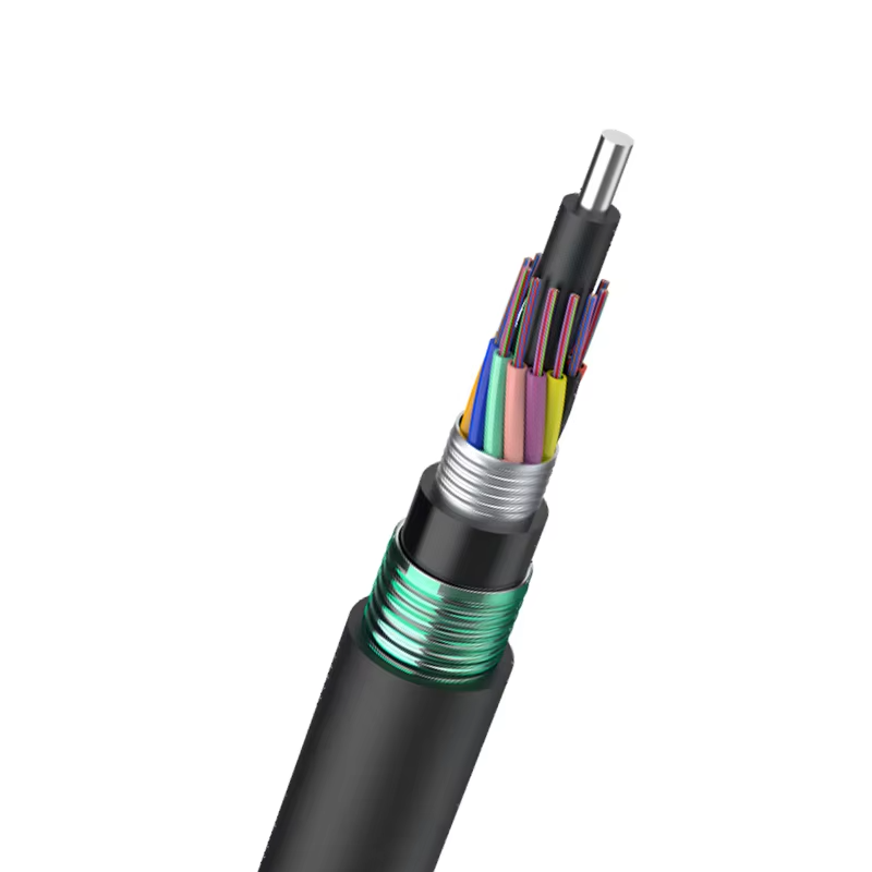 2-288 Core Direct Buried,  Anti rodent, Armored Tape,  buried, Single mode multimode, outdoor fiber optic cable GYTA53  Manufacturer