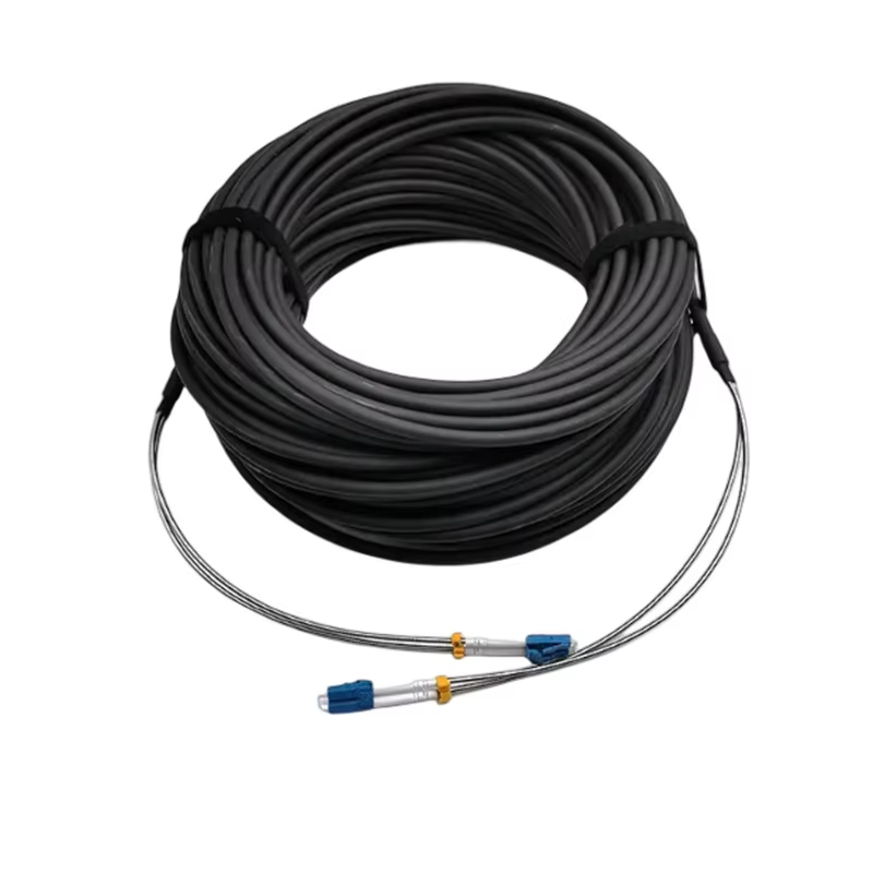 FTTA 5g Armored waterproof fiber patch cord sm om2 om3 OM4 OM5  cpri optical cable with LC/SC/FC/ST connector