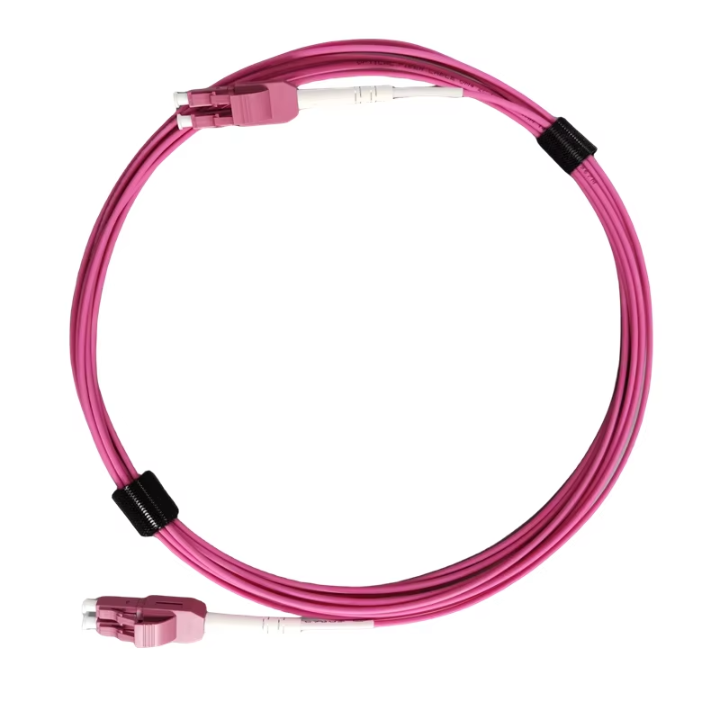 LC to LC Uniboot patch cord  OM3 10Gb Duplex Multimode Fiber Optic Cable