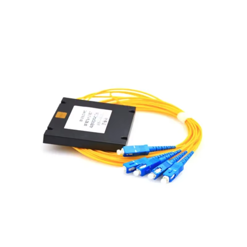 FTTH Passive Splitter 1×2, 1×4, 1×8, 1×16, 1×32, 1×64 SC connector ABS PLC Fiber Optic Splitter