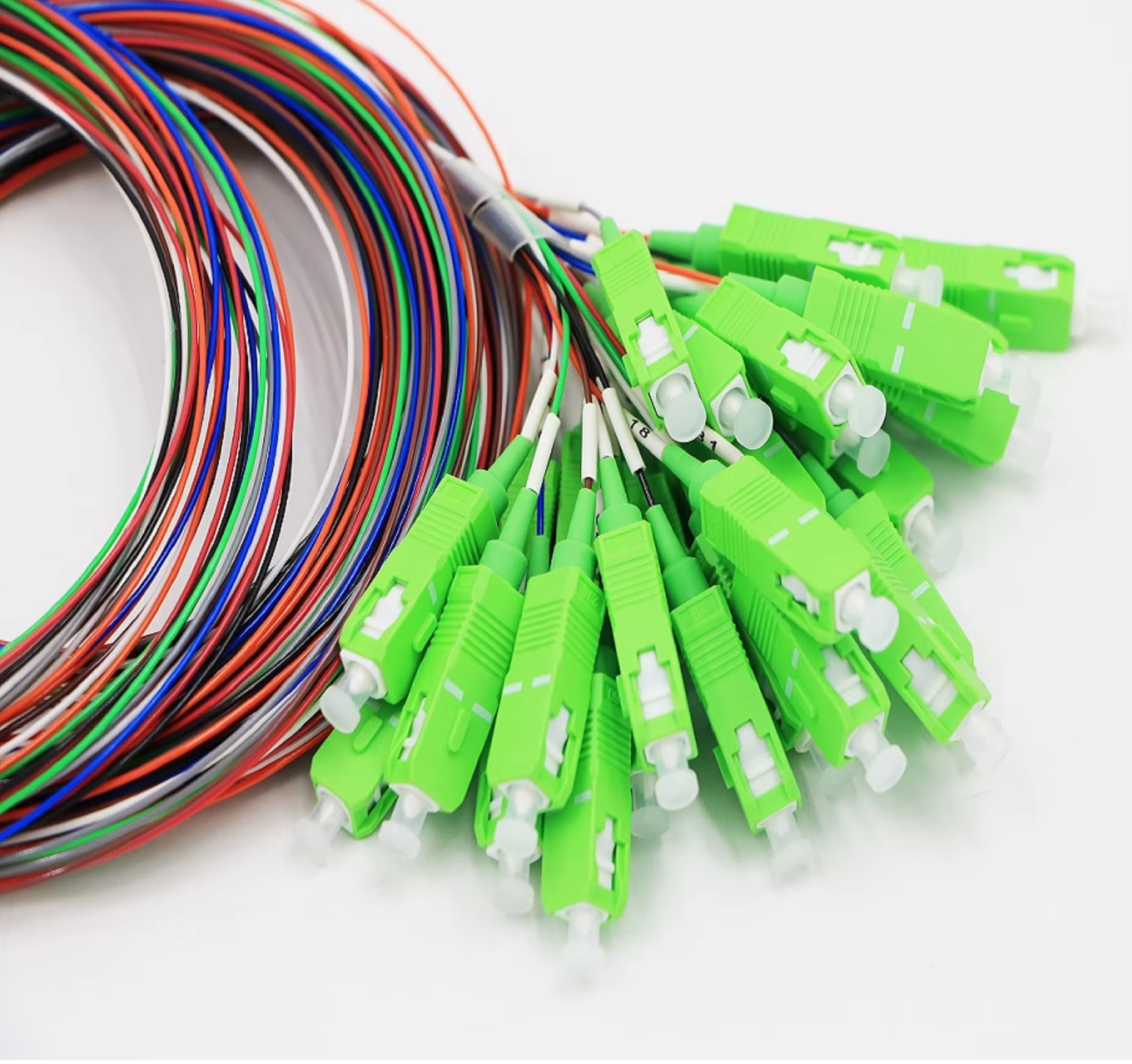 1*4 / 1*8 / 1*16 / 1*32 Way Single-mode Wavelength 1260~1650 Steel Tube Type PLC Fiber Optic Splitters