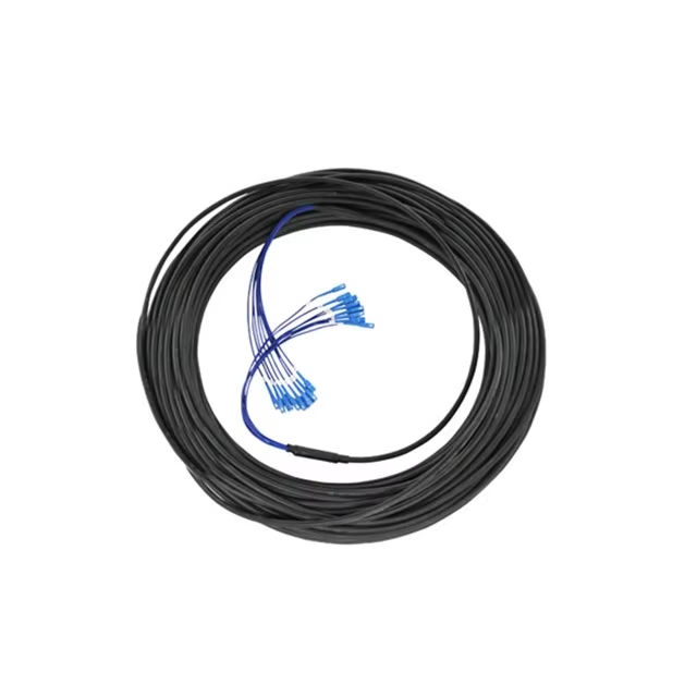 20m to 1000m per roll SC to SC 12 Strand Waterproof Head SM Armored Breakout Fiber Optic Patch Cord