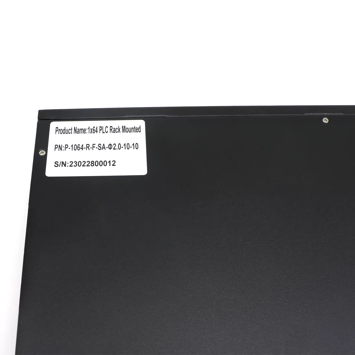 16 32 64 Ports 19 Inch PLC Splitter Rackmounted ODF Metal Black Box Fiber Optic Splitter
