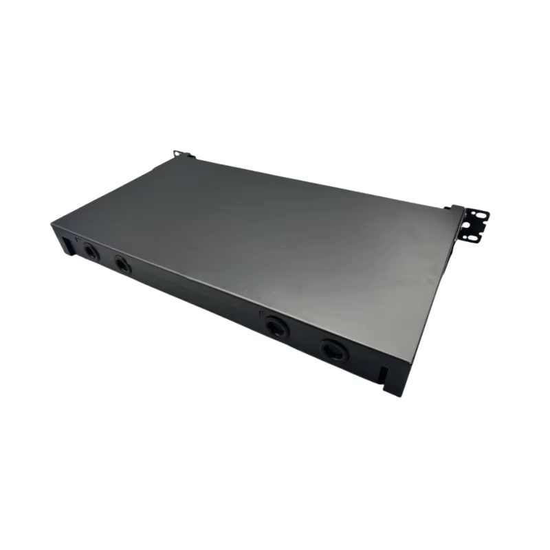 24 port Rack mount sliding ftth fiber box 1u fc/upc single mode drawer type patch panel