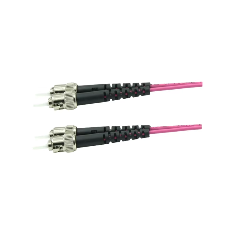 ST Fiber Patch Cord ST UPC to ST UPC Multimode Om4 Indoor Fiber Optic Patch Cord Cable