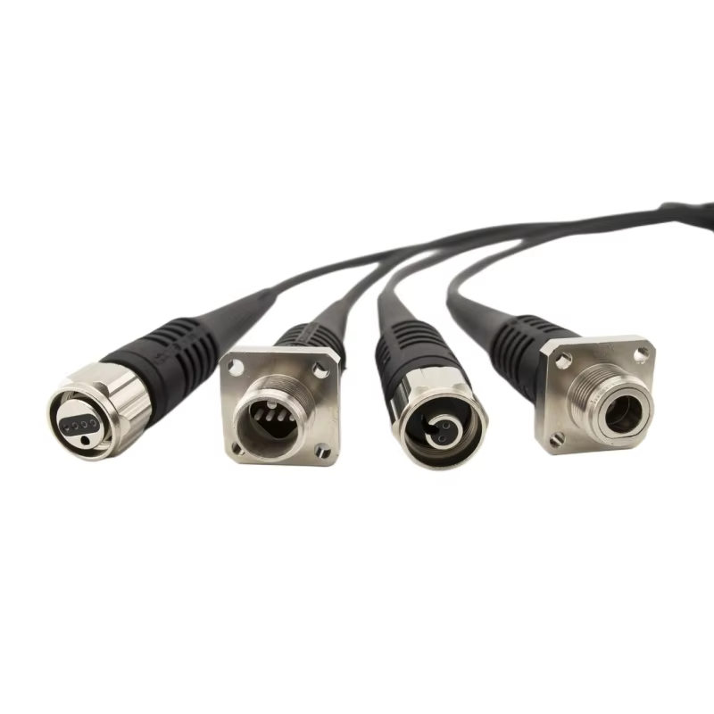 ODC To 4xLC G657A1 5.0mm LSZH Outdoor Armored ODC Fiber Optic Patch Cord Cable