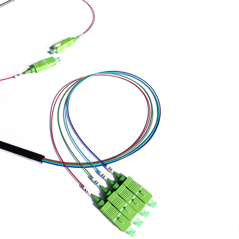 Fiber Optic PLC Splitter 1×4 to FBT Coupler