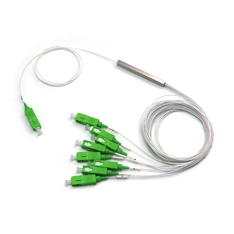 1*4 / 1*8 / 1*16 / 1*32 Way Single-mode Wavelength 1260~1650 Steel Tube Type PLC Fiber Optic Splitters