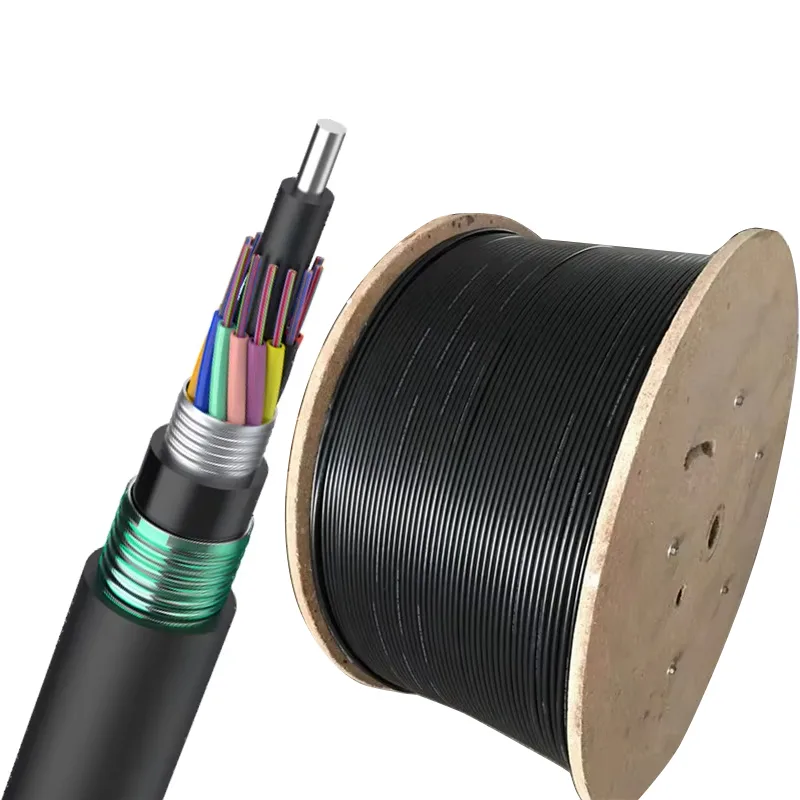 2-288 Core Direct Buried,  Anti rodent, Armored Tape,  buried, Single mode multimode, outdoor fiber optic cable GYTA53  Manufacturer